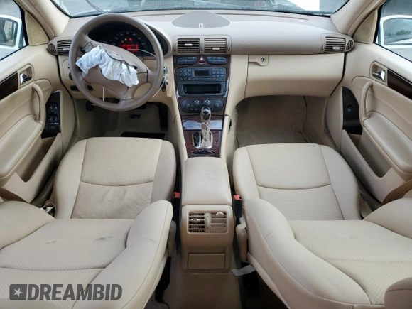 2002 Mercedes-Benz C 230/260/280/320 with VIN WDBRF61J12F284723, listed as a Copart auction lot 45220365 with 51,056 mi miles and Salvage Title. Bid and sale history available at DreamBid. Image 8.