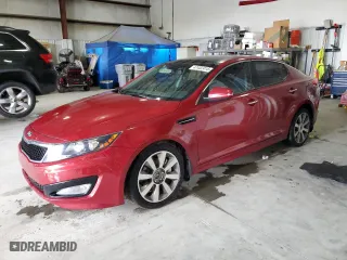 2013 Kia Optima SX w/Limited Pkg with VIN 5XXGR4A6XDG166934, listed as a Copart auction lot 47452415 with 129,133 mi miles and Salvage Title. Bid and sale history available at carsss.com. Image 1.