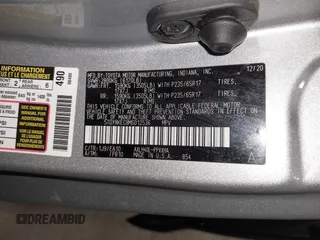2021 Toyota Sienna XLE with VIN 5TDYRKEC8MS012536, listed as a IAAI auction lot 41690219 with 86,823 mi miles. Bid and sale history available at carsss.com. Image 9.