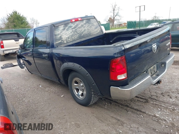 2012 Ram 1500 Tradesman with VIN 1C6RD7KP1CS283779, listed as a IAAI auction lot 41888577 with 137,905 mi miles and . Bid and sale history available at DreamBid. Image 3.
