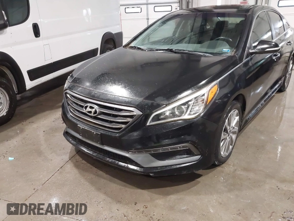 2015 Hyundai Sonata Limited with VIN 5NPE34AF2FH221022, listed as a IAAI auction lot 42068755 with 96,963 mi miles and . Bid and sale history available at carsss.com. Image 6.