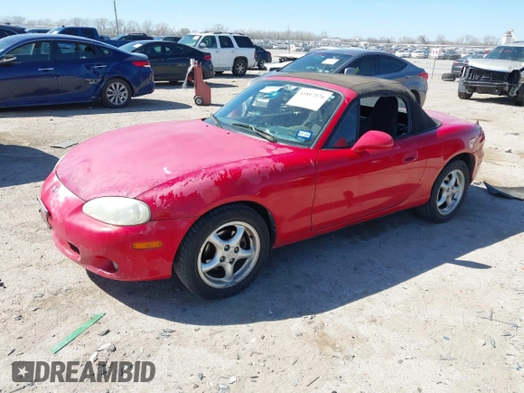 2001 Mazda MX-5 Miata z VIN JM1NB353910201434, wystawiony jako IAAI lot #41817576 z przebiegiem 209 104 mil mil oraz . Historia ofert i sprzedaży dostępna na DreamBid. Obrazek 17.