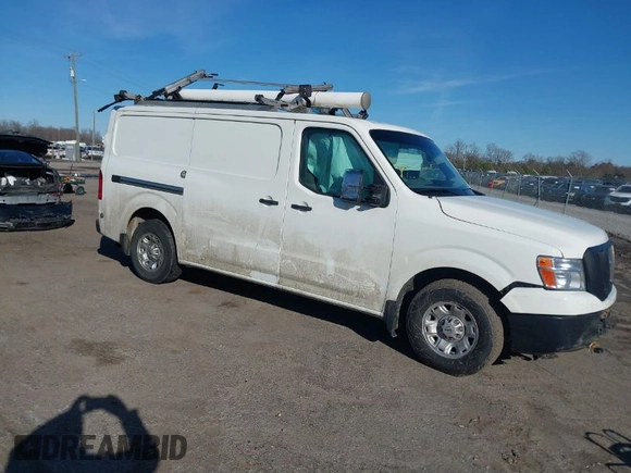 2021 Nissan NV SV with VIN 1N6AF0KY7MN804565, listed as a IAAI auction lot 41463307 with 107,688 mi miles. Bid and sale history available at carsss.com. Image 1.