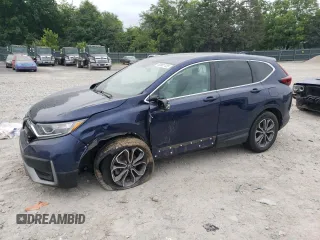 2020 Honda CR-V EX with VIN 5J6RW1H5XLA006148, listed as a Copart auction lot 60981125 with 109,814 mi miles and Salvage title. Bid and sale history available at DreamBid. Image 1.