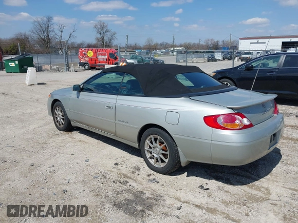 2003 Toyota Solara SE with VIN 2T1FF28P43C603999, listed as a IAAI auction lot 41993122 with 83,629 mi miles. Bid and sale history available at carsss.com. Image 3.
