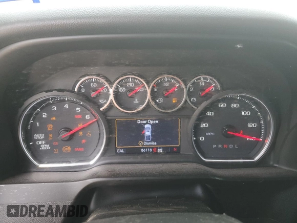 2021 Chevrolet Silverado 1500 LT with VIN 3GCUYDED6MG379844, listed as a Copart auction lot 49415765 with 86,118 mi miles and Salvage Title. Bid and sale history available at carsss.com. Image 9.