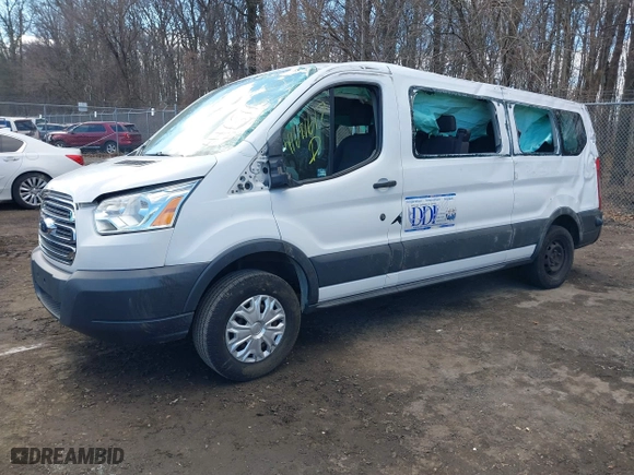 2017 Ford Transit Wagon XL with VIN 1FBZX2ZMXHKA20653, listed as a IAAI auction lot 41691617 with 106,444 mi miles. Bid and sale history available at carsss.com. Image 17.