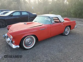 1956 Ford Thunderbird with VIN P6FH249214, listed as a Copart auction lot 72166474 with 91,315 mi miles and Clean Title. Bid and sale history available at DreamBid. Image 1.