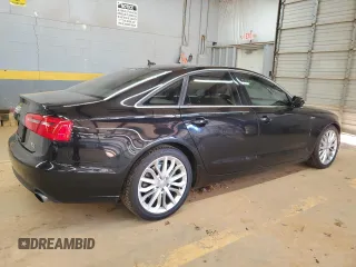 2012 Audi A6 Premium Plus with VIN WAUGGAFC6CN168991, listed as a Copart auction lot 47970195 with 117,628 mi miles and Salvage title. Bid and sale history available at DreamBid. Image 3.