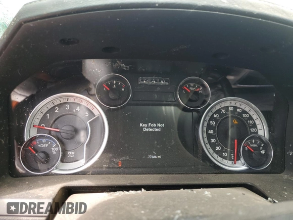 2018 Ram 2500 Laramie with VIN 3C6UR5NL7JG426666, listed as a Copart auction lot 56964865 with 77,686 mi miles and Salvage title. Bid and sale history available at DreamBid. Image 9.