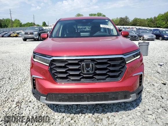 2023 Honda Pilot EX-L with VIN 5FNYG2H40PB003512, listed as a Copart auction lot 55291795 with 17,493 mi miles and Salvage title. Bid and sale history available at DreamBid. Image 5.