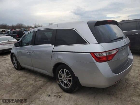 2013 Honda Odyssey EX with VIN 5FNRL5H48DB026839, listed as a Copart auction lot 46108005 with 131,034 mi miles and Salvage Title. Bid and sale history available at carsss.com. Image 2.
