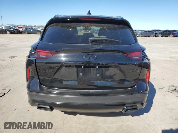 2024 Infiniti QX50 Sport с VIN 3PCAJ5FA1RF101707, выставлен на аукционе Copart как лот 87080944 с пробегом 11 151 миль миль и Списание • Salvage title. История ставок и продаж доступна на DreamBid. Изображение 6.