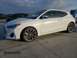 2019 Hyundai Veloster 2.0 with VIN KMHTG6AF6KU010652, listed as a Copart auction lot 86718334 with 62,716 mi miles and Salvage Title. Bid and sale history available at carsss.com. Image 1.