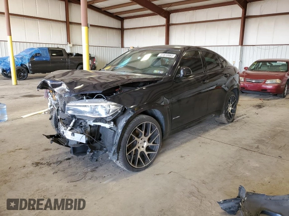 2016 BMW X6 xDrive35i with VIN 5UXKU2C58G0N78677, listed as a Copart auction lot 41870983 with 0 mi miles. Bid and sale history available at carsss.com. Image 1.