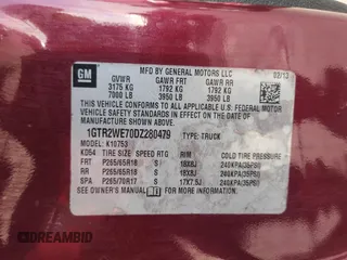 2013 GMC Sierra 1500 SLT z VIN 1GTR2WE70DZ280479, wystawiony jako Copart lot #58602555 z przebiegiem 140 849 mil mil oraz Szkoda całkowita • Salvage title. Historia ofert i sprzedaży dostępna na DreamBid. Obrazek 12.