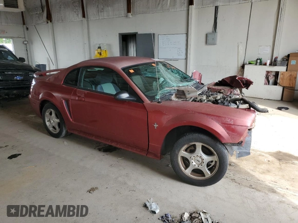 2003 Ford Mustang Standard z VIN 1FAFP40433F371497, wystawiony jako Copart lot #58476325 z przebiegiem Nie podano mil oraz Szkoda całkowita • Salvage title. Historia ofert i sprzedaży dostępna na DreamBid. Obrazek 4.