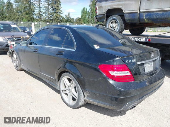 2012 Mercedes-Benz C 250 Sport with VIN WDDGF4HB2CR214584, listed as a IAAI auction lot 42227064 with 128,309 mi miles and . Bid and sale history available at DreamBid. Image 3.