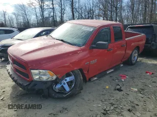 2018 Ram 1500 Express with VIN 1C6RR7FT0JS281513, listed as a Copart auction lot 46484435 with 75,478 mi miles and Salvage Title. Bid and sale history available at carsss.com. Image 1.