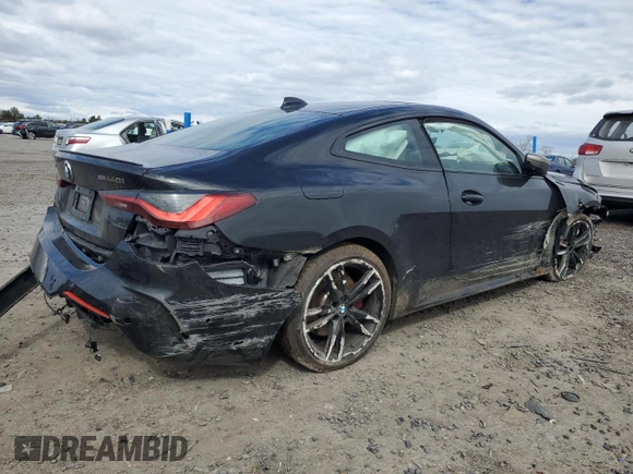 2021 BMW 4 Series M440i xDrive with VIN WBA13AR06MCF77172, listed as a Copart auction lot 47683065 with Not Provided miles and Salvage Title. Bid and sale history available at DreamBid. Image 3.