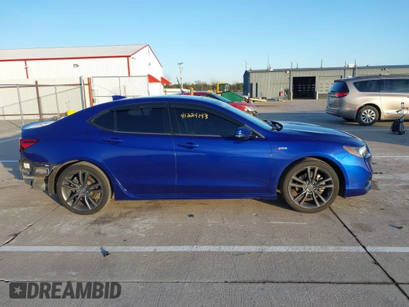 2019 Acura TLX w/A-Spec Pkg with VIN 19UUB1F6XKA000681, listed as a IAAI auction lot 41224143 with 58,960 mi miles. Bid and sale history available at carsss.com. Image 14.