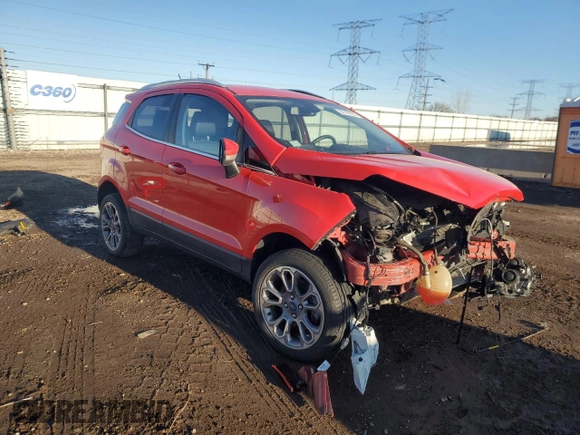 2019 Ford EcoSport Titanium with VIN MAJ6S3KL0KC302781, listed as a Copart auction lot 50146595 with 70,863 mi miles and Salvage Title. Bid and sale history available at DreamBid. Image 4.