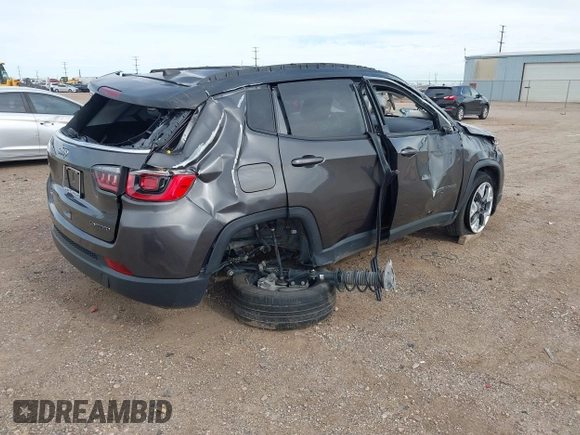 2019 Jeep Compass Limited z VIN 3C4NJDCB1KT641767, wystawiony jako IAAI lot #42265050 z przebiegiem 56 871 mil mil oraz . Historia ofert i sprzedaży dostępna na DreamBid. Obrazek 4.
