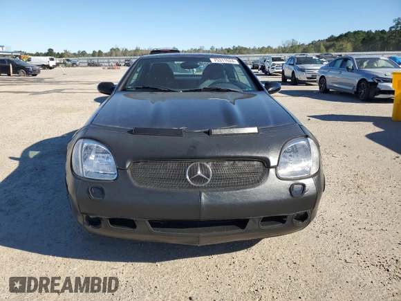 1999 Mercedes-Benz SLK 230/320 with VIN WDBKK47F4XF129689, listed as a Copart auction lot 75311624 with 54,923 mi miles and Salvage Title. Bid and sale history available at DreamBid. Image 5.