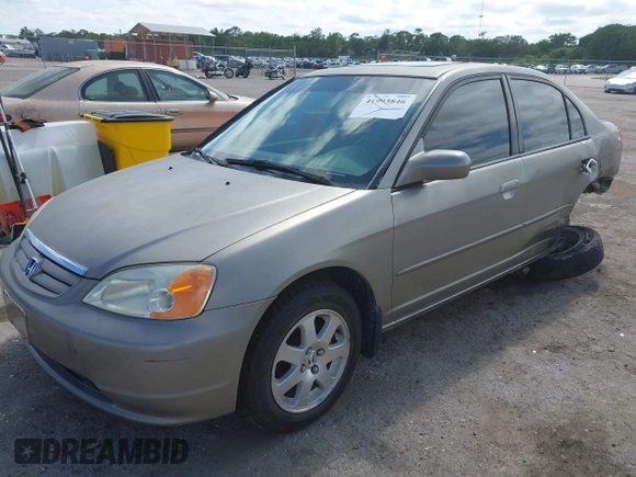 2001 Honda Civic EX with VIN 2HGES26711H599408, listed as a IAAI auction lot 41993846 with 96,095 mi miles and . Bid and sale history available at DreamBid. Image 17.