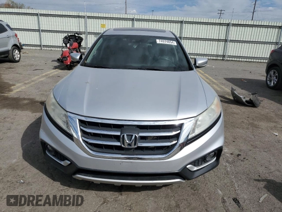 2013 Honda Crosstour EX-L with VIN 5J6TF2H55DL000579, listed as a Copart auction lot 74974854 with 146,666 mi miles and Salvage Title. Bid and sale history available at carsss.com. Image 5.