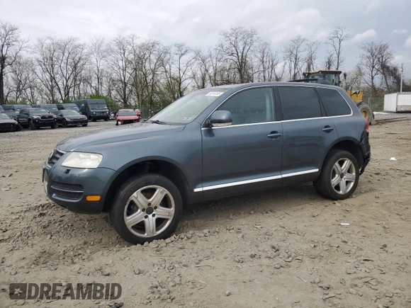 2004 Volkswagen Touareg with VIN WVGCM67L94D006541, listed as a Copart auction lot 50514195 with 132,278 mi miles and Salvage Title. Bid and sale history available at DreamBid. Image 1.