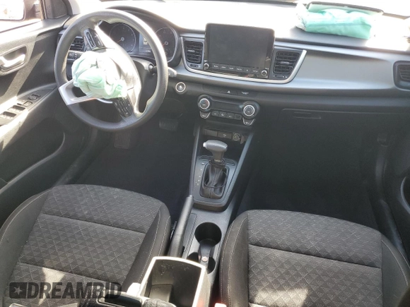 2022 Kia Rio LX with VIN 3KPA24AD4NE464172, listed as a Copart auction lot 87828245 with 63,796 mi miles and Salvage Title. Bid and sale history available at carsss.com. Image 8.