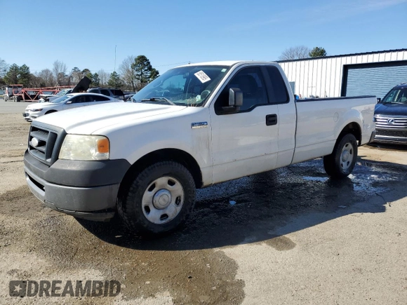 2007 Ford F-150 XL with VIN 1FTRF12W27NA88558, listed as a Copart auction lot 88510995 with 166,451 mi miles and Salvage Title. Bid and sale history available at carsss.com. Image 1.