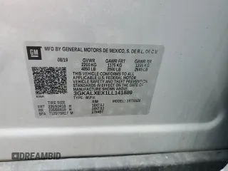 2020 GMC Terrain Denali with VIN 3GKALXEX1LL141889, listed as a Copart auction lot 61085625 with 64,713 mi miles and Salvage title. Bid and sale history available at DreamBid. Image 14.