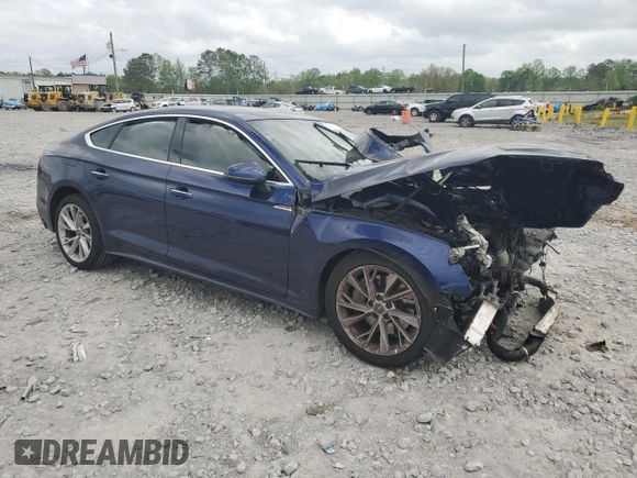 2020 Audi A5 Sportback Premium с VIN WAUANCF53LA005151, выставлен на аукционе Copart как лот 52907025 с пробегом Не указан миль и Списание • Salvage title. История ставок и продаж доступна на DreamBid. Изображение 4.