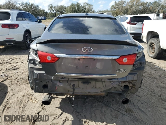 2017 Infiniti Q50 2.0t Sport with VIN JN1CV7AR8HM681049, listed as a Copart auction lot 78521374 with 177,766 mi miles and Non Repairable. Bid and sale history available at carsss.com. Image 6.
