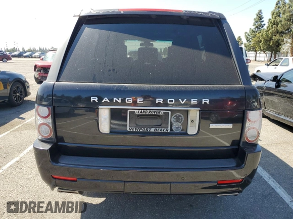 2012 Land Rover Range Rover SC Autobiography with VIN SALMP1E44CA365075, listed as a Copart auction lot 52634705 with 128,300 mi miles and Clean title. Bid and sale history available at DreamBid. Image 6.