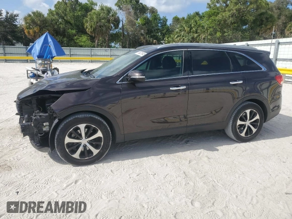 2016 Kia Sorento EX with VIN 5XYPH4A59GG008210, listed as a Copart auction lot 54621845 with 124,208 mi miles and Salvage Title. Bid and sale history available at carsss.com. Image 1.