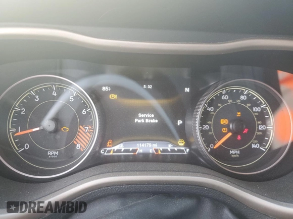 2015 Jeep Cherokee Limited with VIN 1C4PJMDS7FW662680, listed as a Copart auction lot 53977555 with 114,179 mi miles and Salvage Title. Bid and sale history available at DreamBid. Image 9.