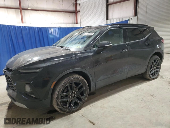 2022 Chevrolet Blazer LT with VIN 3GNKBJRS6NS136525, listed as a Copart auction lot 87189004 with 55,401 mi miles and Salvage title. Bid and sale history available at DreamBid. Image 1.