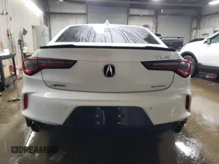 2025 Acura TLX w/A-Spec Package with VIN 19UUB6F5XSA000006, listed as a Copart auction lot 82973034 with 671 mi miles and Salvage Title. Bid and sale history available at DreamBid. Image 6.