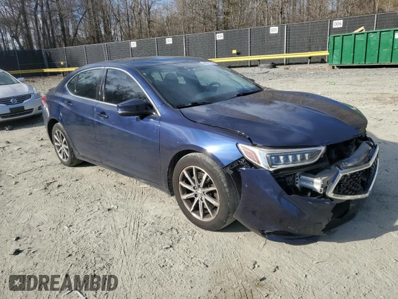 2018 Acura TLX w/Technology Pkg with VIN 19UUB1F58JA010048, listed as a Copart auction lot 46677505 with 70,642 mi miles and Salvage Title. Bid and sale history available at carsss.com. Image 4.