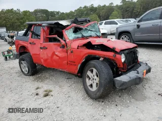 2018 Jeep Wrangler JK Unlimited Sport S with VIN 1C4BJWDG1JL854754, listed as a Copart auction lot 81710803 with 0 mi miles and Non Repairable. Bid and sale history available at carsss.com. Image 4.