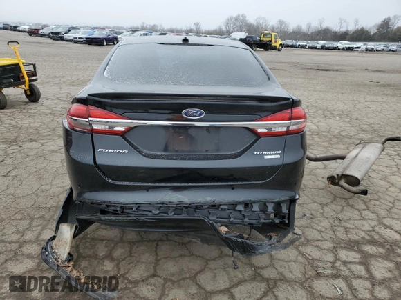 2017 Ford Fusion Titanium with VIN 3FA6P0K98HR146567, listed as a Copart auction lot 46335525 with Not provided miles and Salvage title. Bid and sale history available at DreamBid. Image 6.