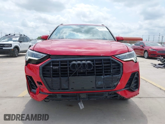 2022 Audi Q3 S line Premium Plus with VIN WA1EECF38N1019269, listed as a IAAI auction lot 42085737 with 40,982 mi miles and . Bid and sale history available at DreamBid. Image 13.