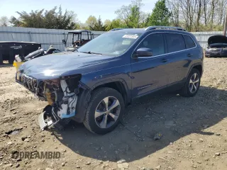 2019 Jeep Cherokee Limited with VIN 1C4PJMDXXKD426638, listed as a Copart auction lot 53851505 with 76,053 mi miles and Salvage Title. Bid and sale history available at carsss.com. Image 1.