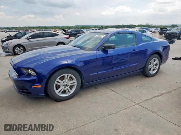 2014 Ford Mustang V6 with VIN 1ZVBP8AM5E5290375, listed as a Copart auction lot 53095855 with 38,447 mi miles and Salvage Title. Bid and sale history available at carsss.com. Image 1.