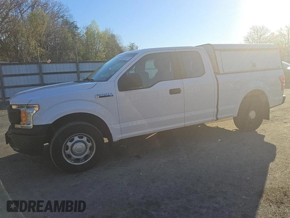 2018 Ford F-150 XL with VIN 1FTEX1CB1JKF29595, listed as a Copart auction lot 51183555 with 169,704 mi miles and Clean Title. Bid and sale history available at carsss.com. Image 1.