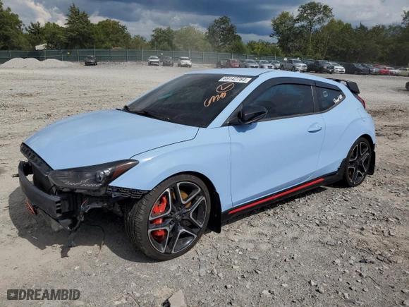 2019 Hyundai Veloster N with VIN KMHT36AHXKU002051, listed as a Copart auction lot 69142764 with 82,437 mi miles and Salvage Title. Bid and sale history available at carsss.com. Image 1.