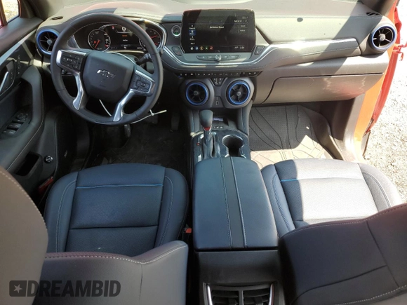 2023 Chevrolet Blazer RS with VIN 3GNKBKRSXPS104038, listed as a Copart auction lot 59301595 with 26,218 mi miles and Salvage title. Bid and sale history available at DreamBid. Image 8.
